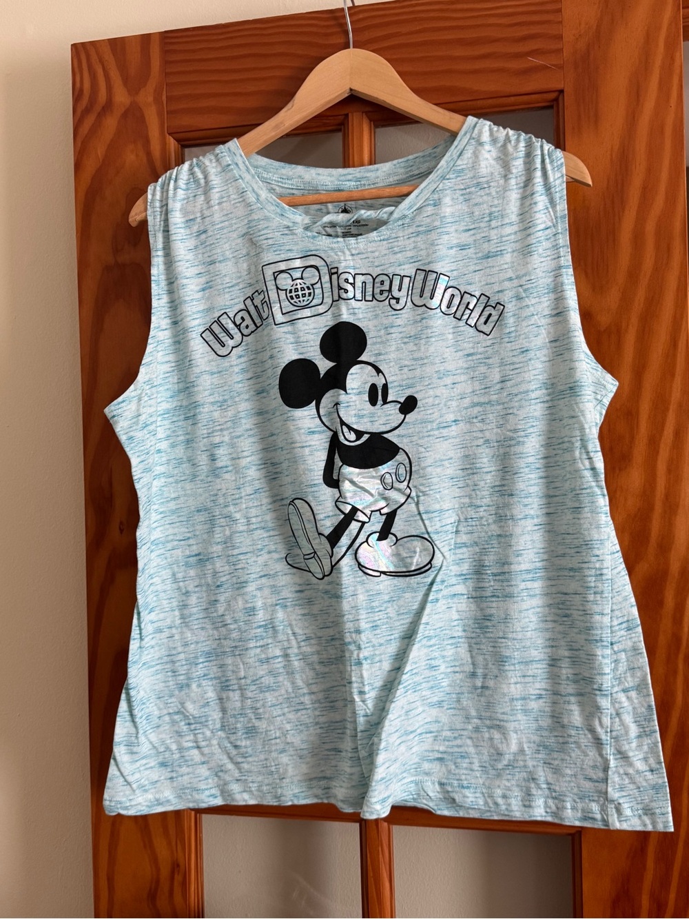 Disney Heather Light Blue Mickey Tank Top
